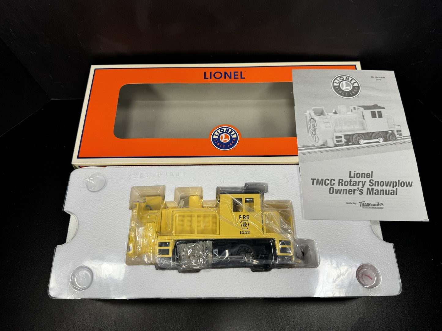 Lionel 6-81442 Pennsylvania PRR command control rotary snow plow #1442 NIB5