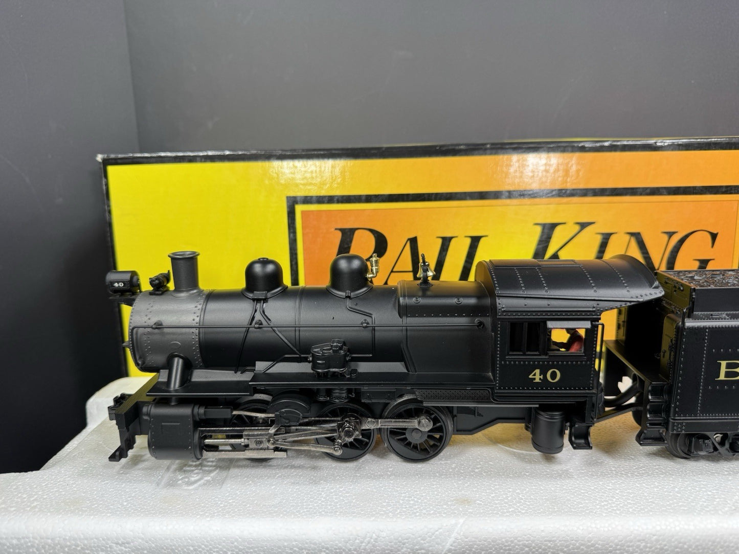 MTH RailKing 30-1346-1 Baltimore & Ohio B&O B-6 steam engine #40 PS2 BCR LNIB7