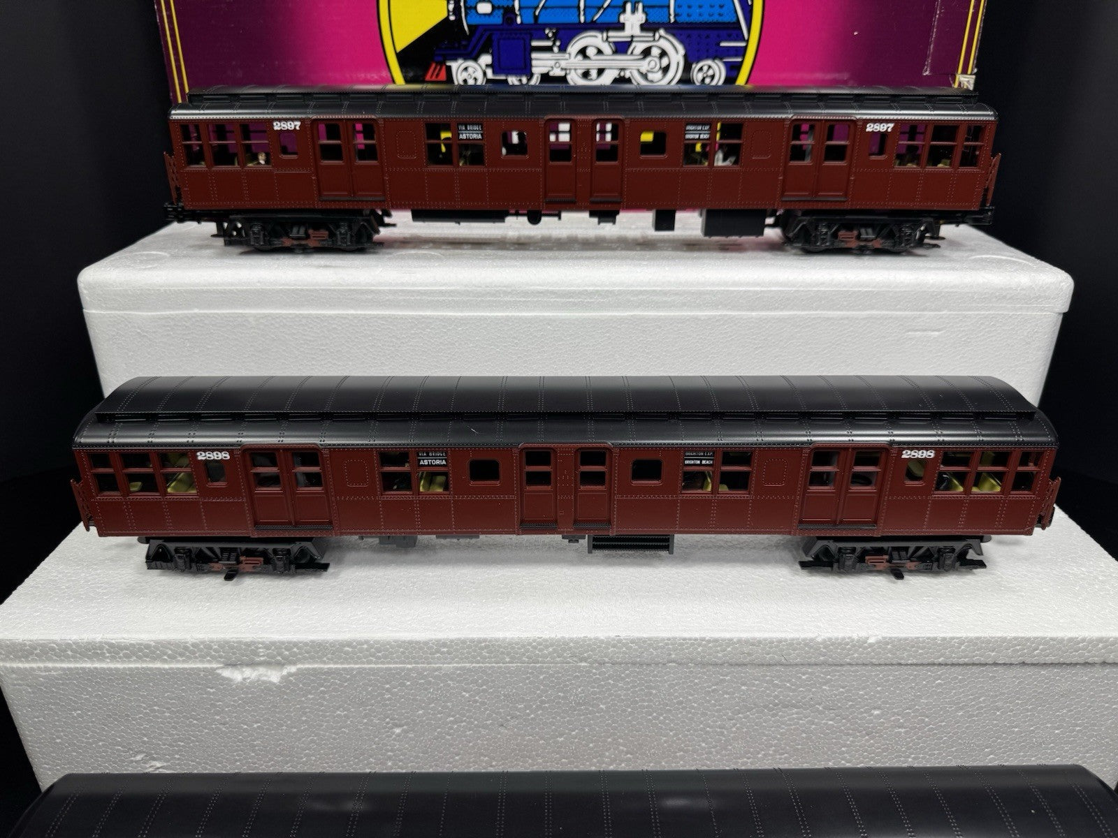 MTH 20-2675-3 BMT Standards subway nonpowered 3-car add-on set LNIB2