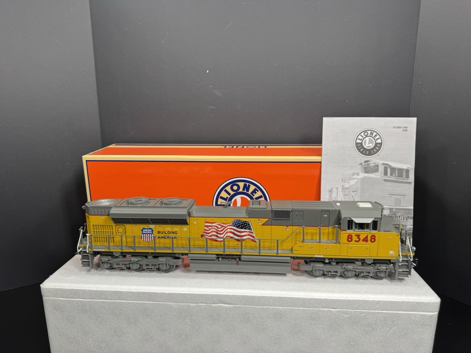 Lionel LEGACY 6-28264 Union Pacific UP flag SD70ACe diesel engine #8348 EX5