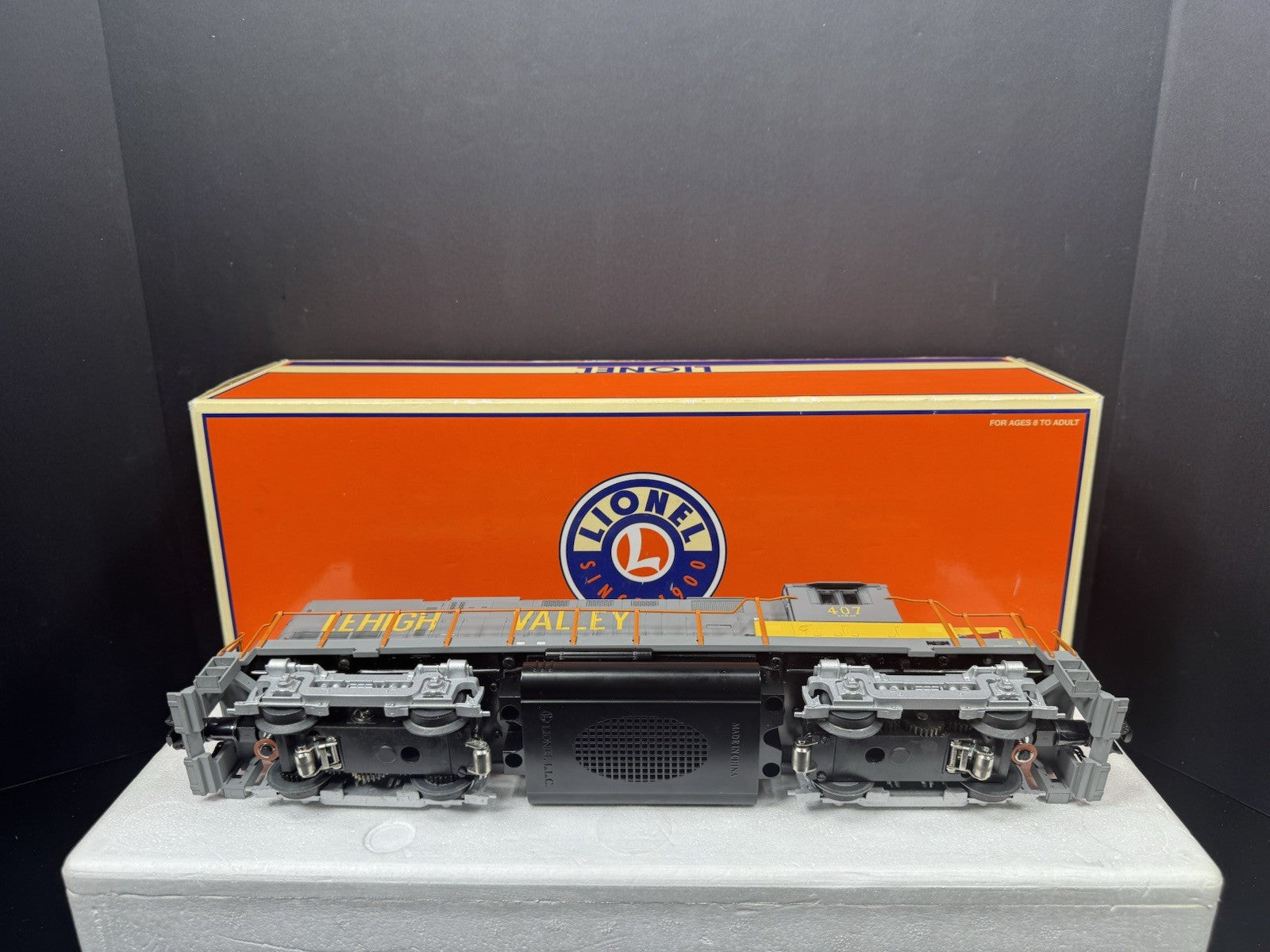 Lionel 6-28218 TMCC Lehigh Valley "Yellow Jacket" C-420 diesel engine #407 LNIB10