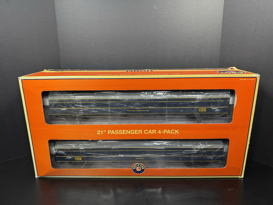 Lionel 6-83120 CSX 21" passenger 4-car set EX0