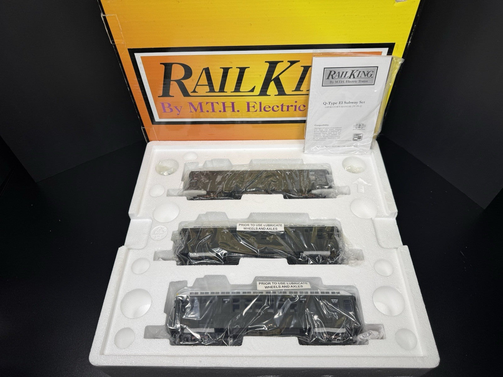 MTH 30-2759-1 New York Transit NYT Q-type subway 3-car set set PS2 BCR LNIB0