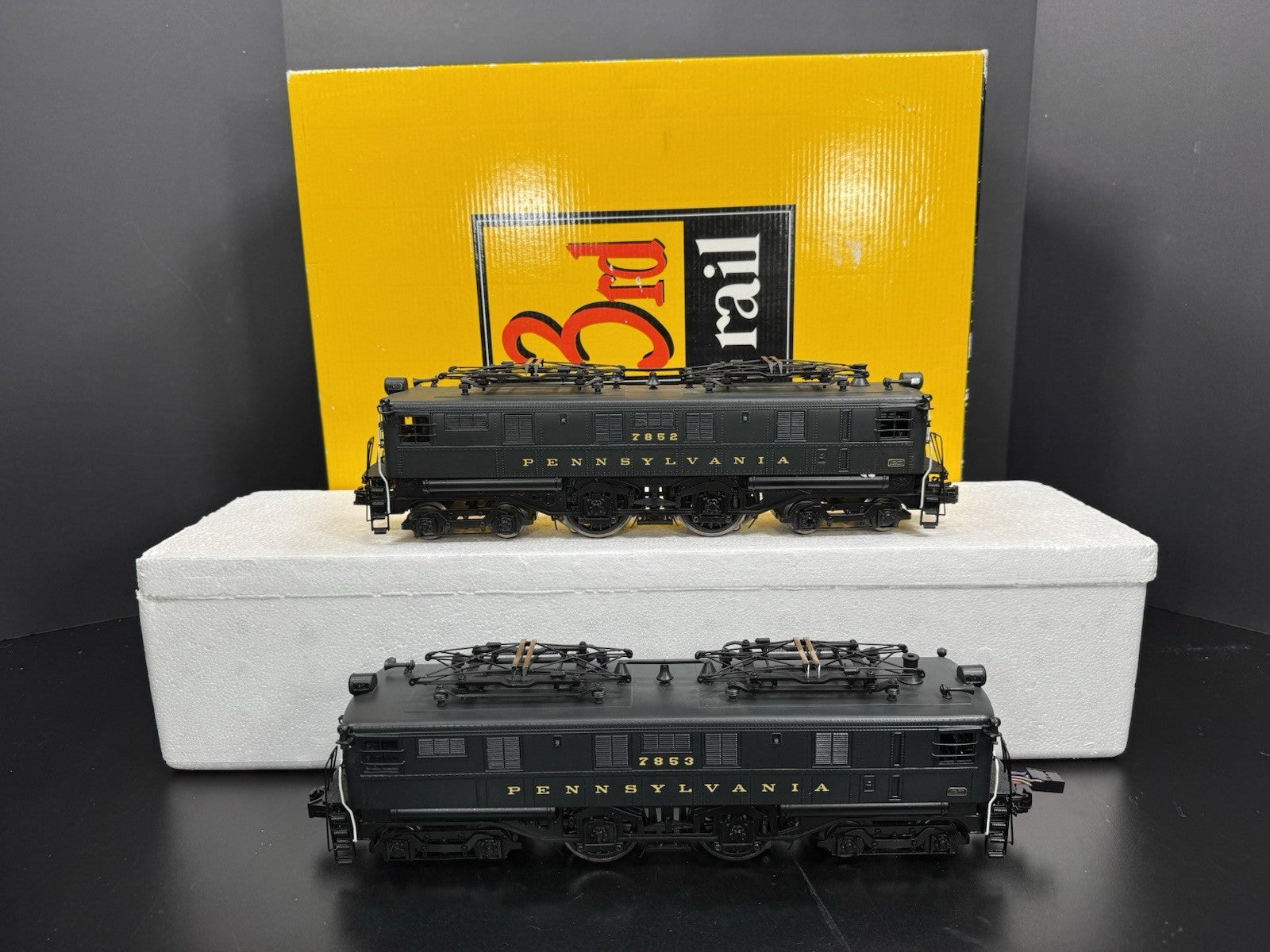 Sunset 3rd Rail brass TMCC Pennsylvania PRR O1a electric engine #7852 #7853 EX7