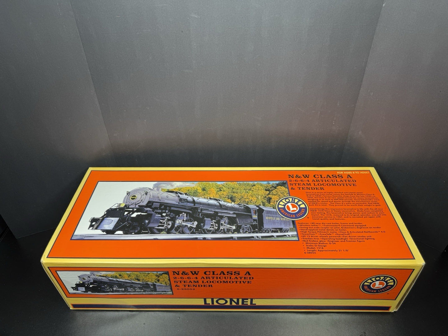 Lionel 6-28052 TMCC Norfolk & Western Class A 2-6-6-4 steam engine #1218 EX16