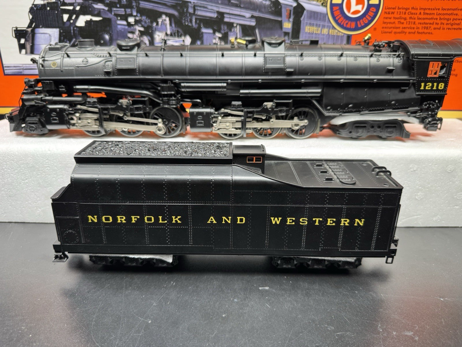 Lionel 6-28052 TMCC Norfolk & Western Class A 2-6-6-4 steam engine #1218 EX11
