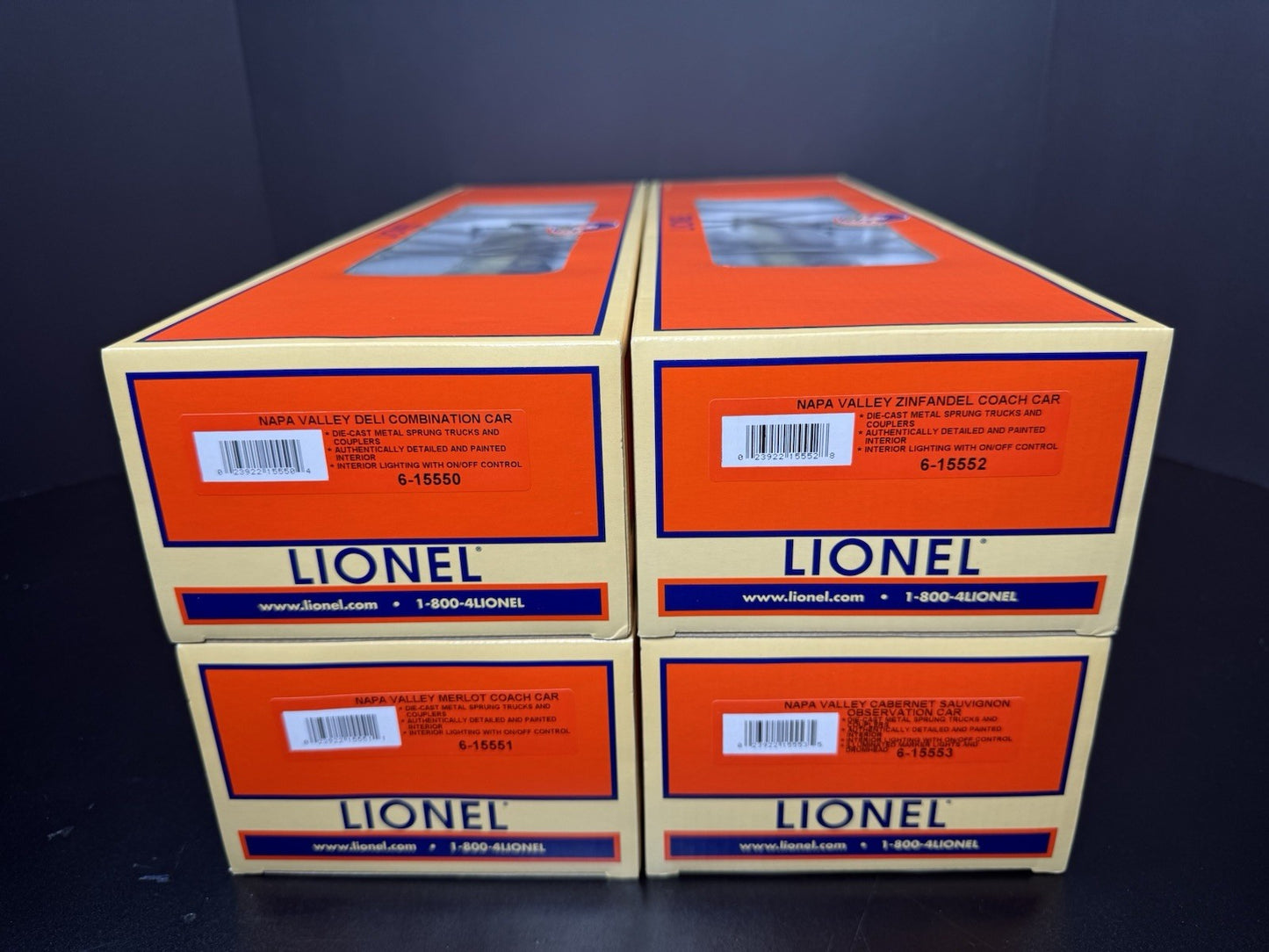 Lionel 6-31737 TMCC Napa Valley Wine Train Alco passenger set LNIB VHTF16