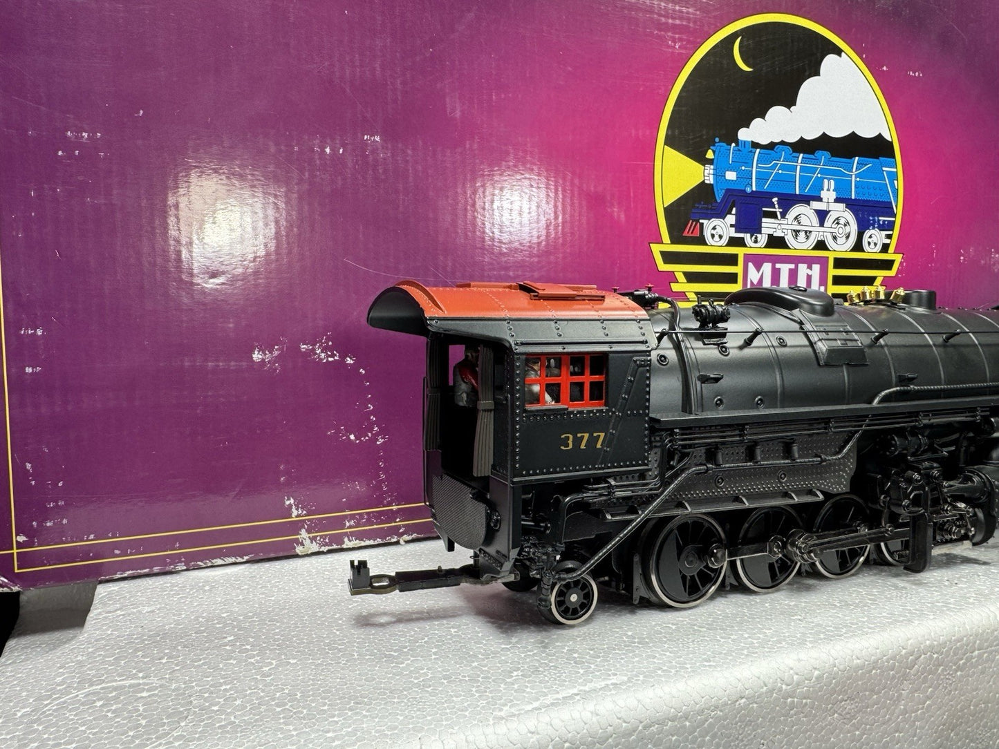 MTH 20-3516-1E Pennsylvania PRR 2-8-8-2 Y-3 steam engine #377 PS3 EX7