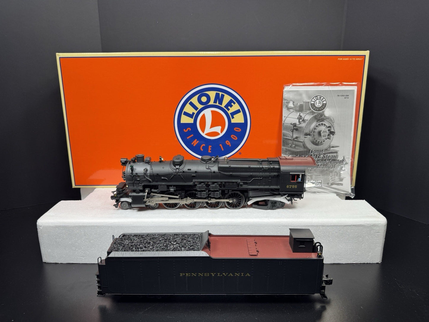 Lionel LEGACY 6-81247 Pennsylvania M1a coal hauler steam set #6755 LNIB2