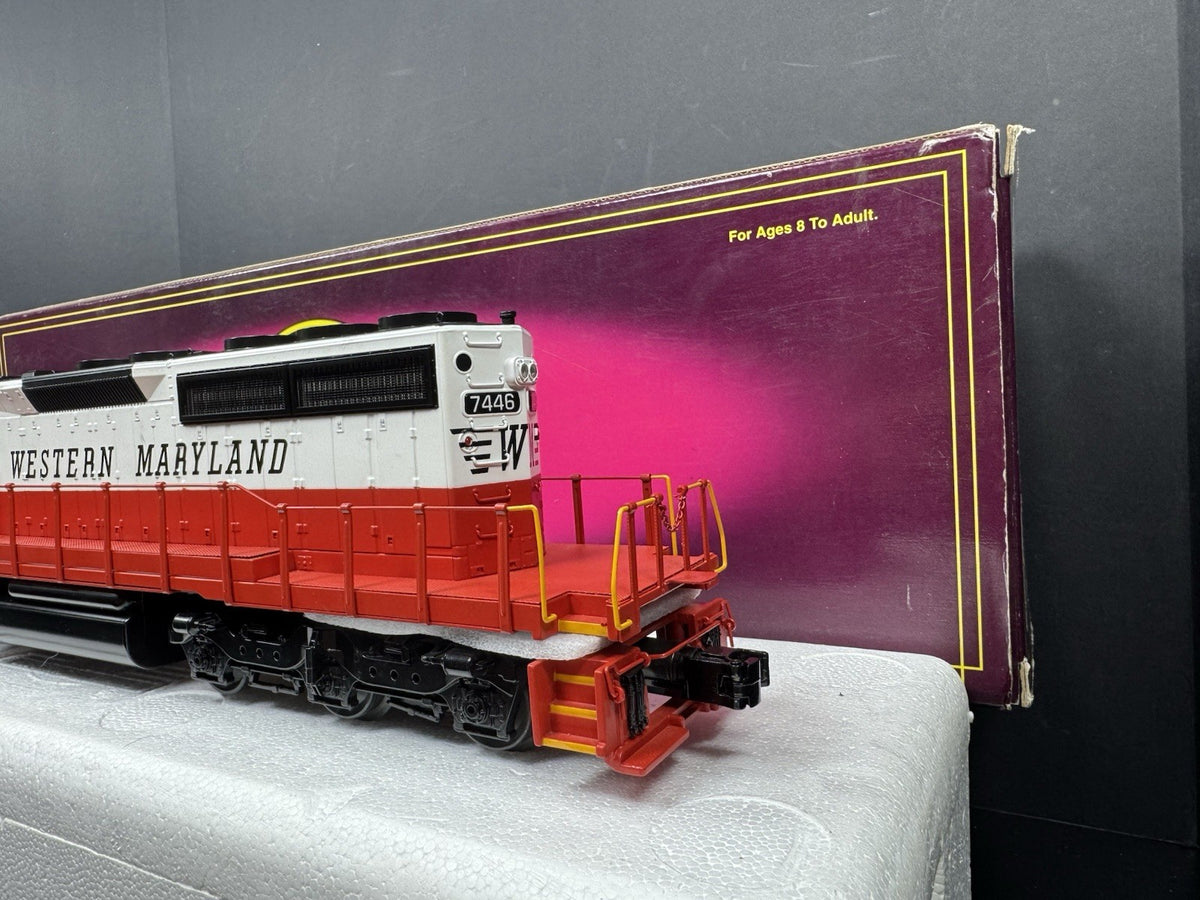 MTH 20-2538-1 Western Maryland WM SD40-2 diesel engine #7446 PS2 BCR LNIB4