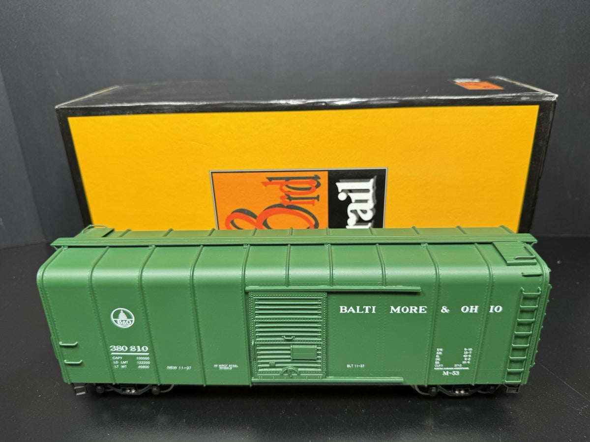 Sunset 3rd Rail brass 3-rail B&O green wagon top box car #380810 LNIB6
