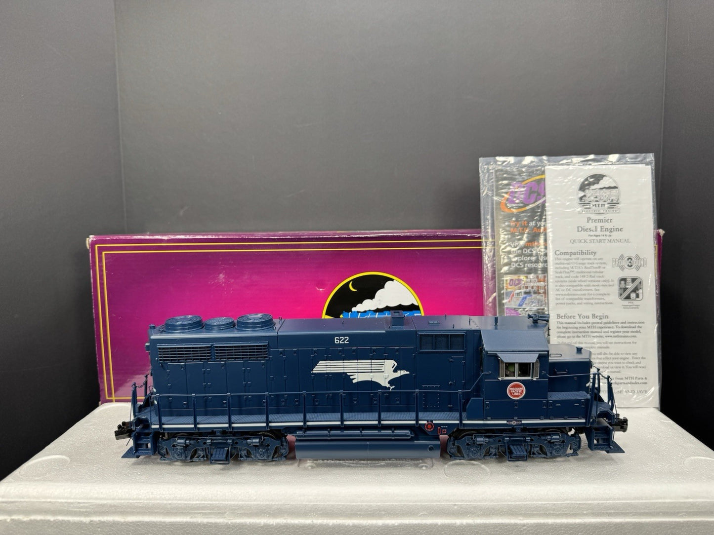 MTH 20-21555-1 Missouri Pacific MoPac GP-35 diesel engine #622 PS 3.0 NIB5