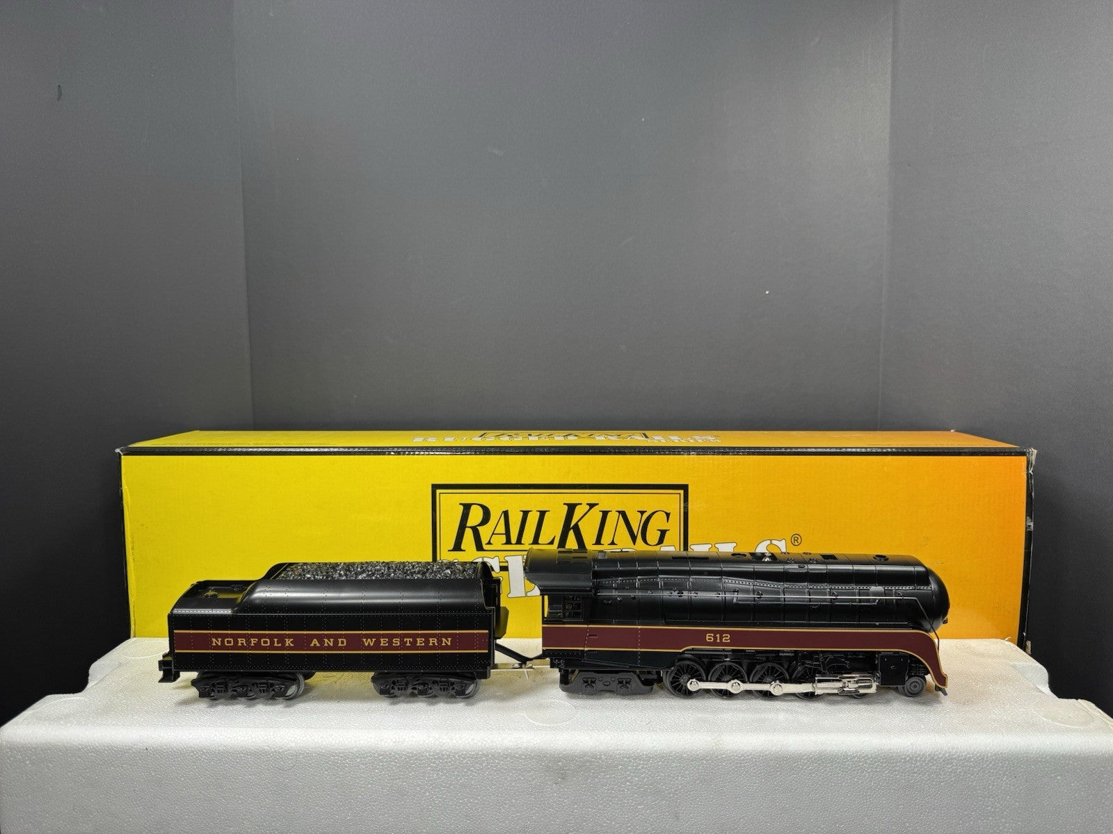 MTH RailKing 30-4184-1E Norfolk & Western J-class steam engine #612 PS2 BCR LNIB5