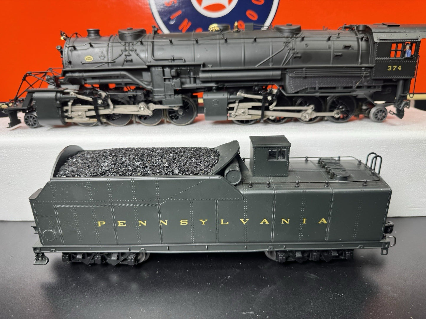 Lionel 6-38082 TMCC Pennsylvania PRR 2-8-8-2 Y-3 steam engine #374 LNIB11