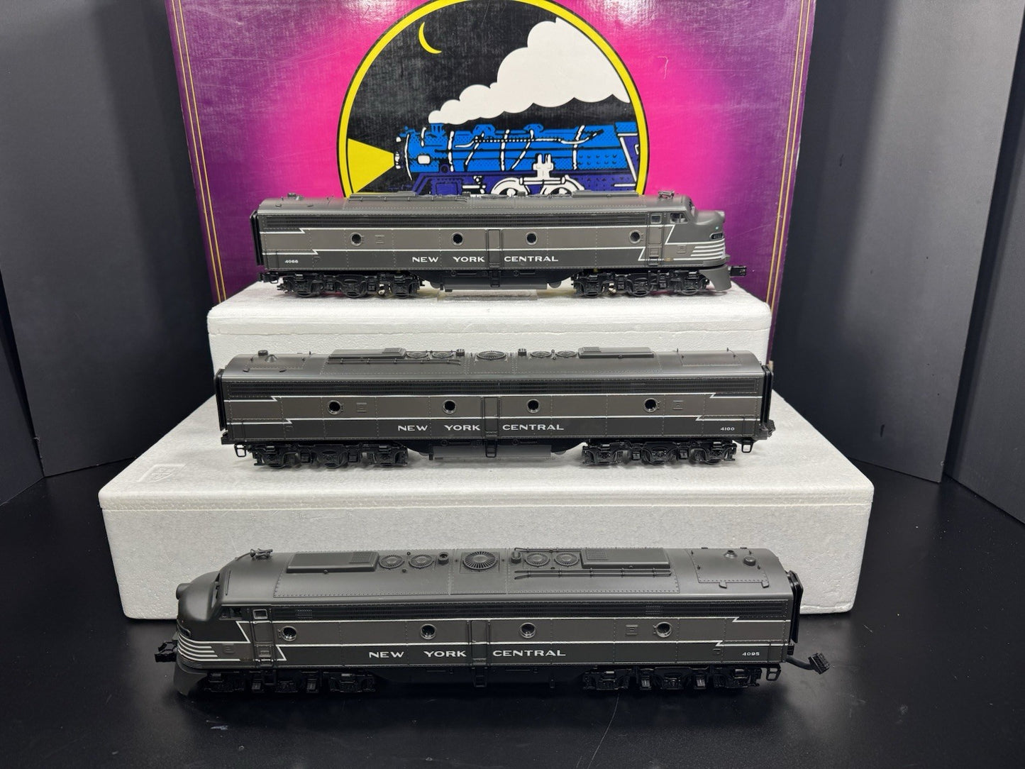 MTH 20-2317-1 New York Central NYC E-8 diesel engine ABA set PS2 BCR LNIB6