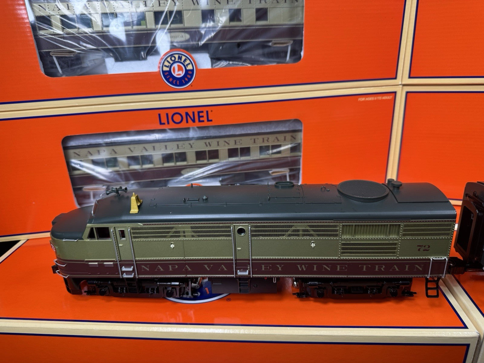 Lionel 6-31737 TMCC Napa Valley Wine Train Alco passenger set LNIB VHTF8