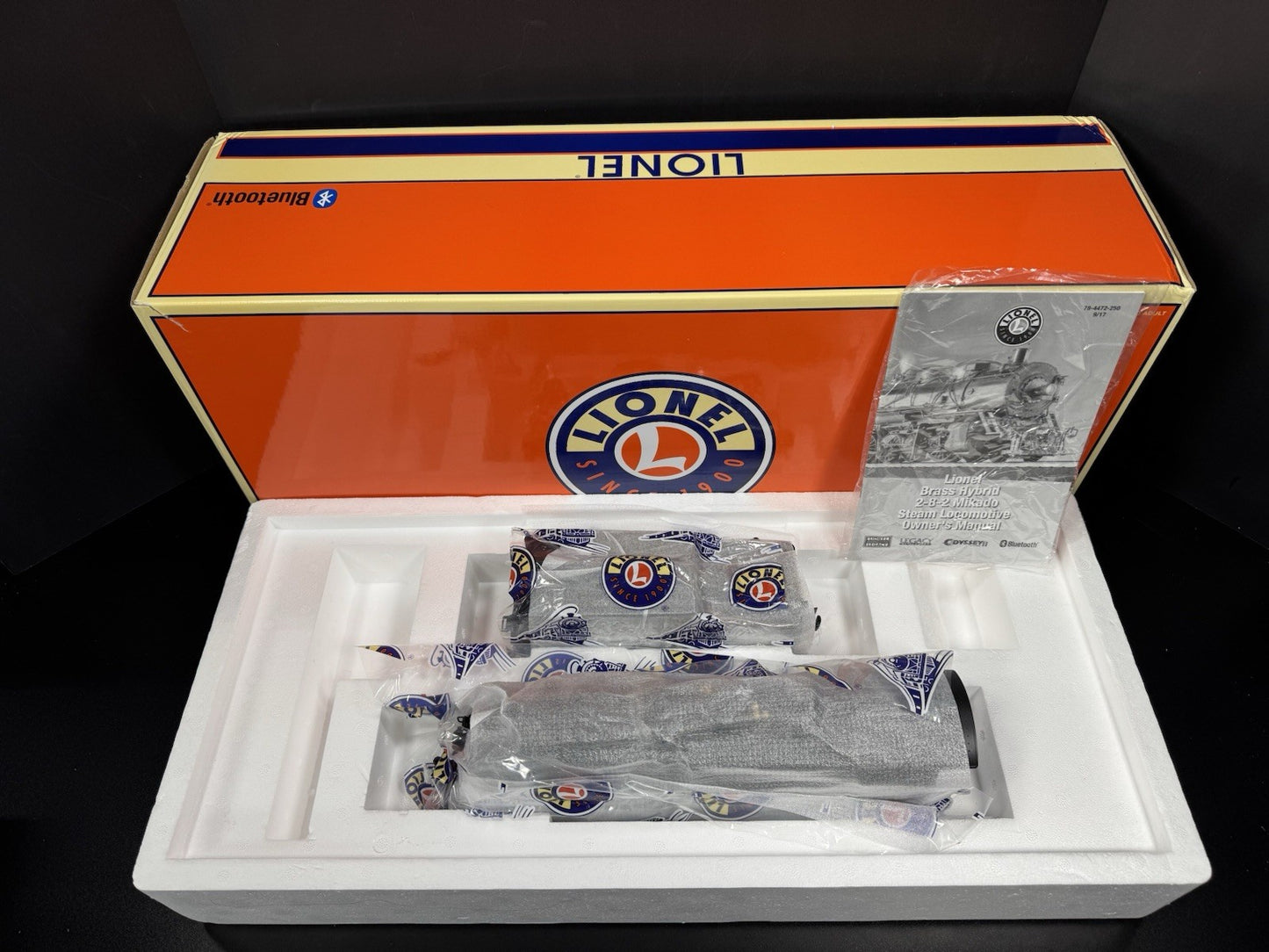 Lionel LEGACY 6-84472 brass hybrid Santa Fe Mikado steam engine #3222 LNIB11