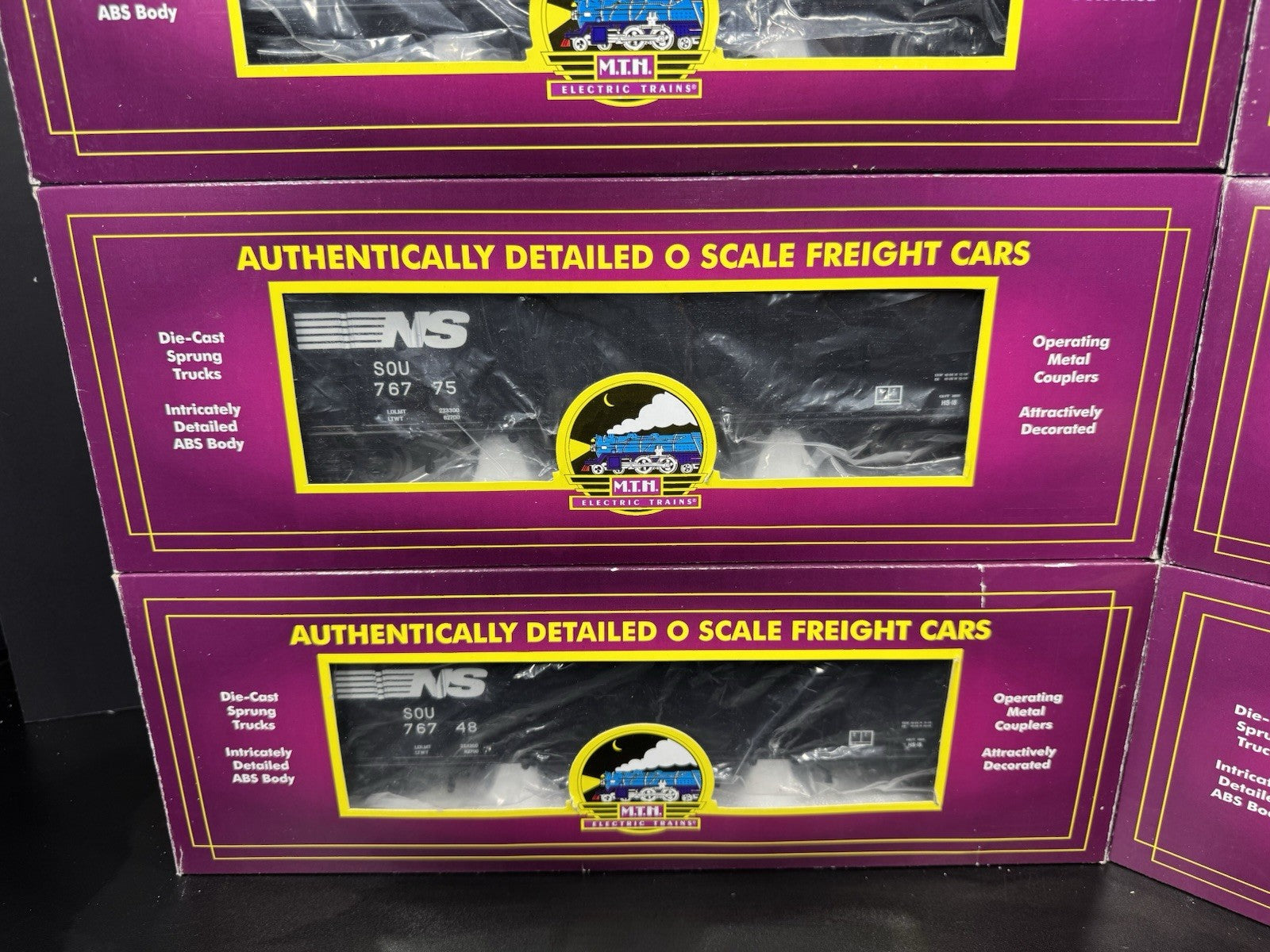 MTH 20-90580 Norfolk Southern NS 4-bay hopper 6-car set LNIB11
