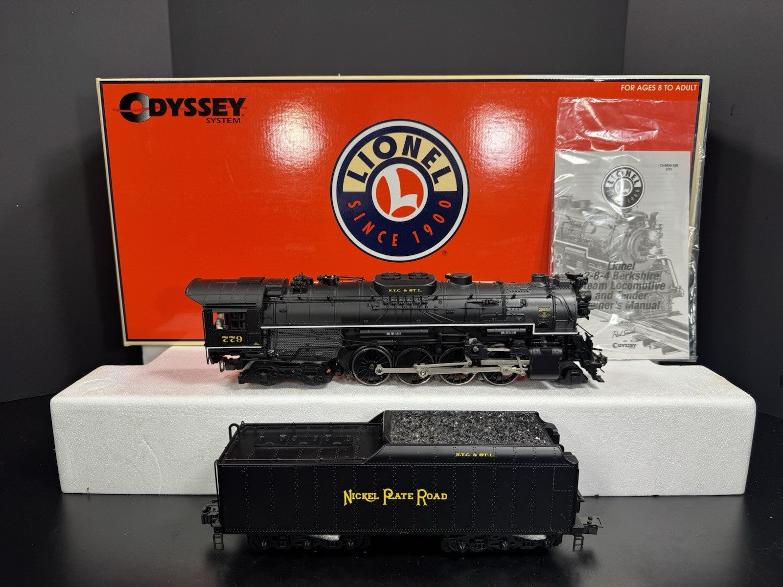 Lionel 638050 TMCC Nickel Plate Road NKP 284 Berkshire steam engine #779 EX5