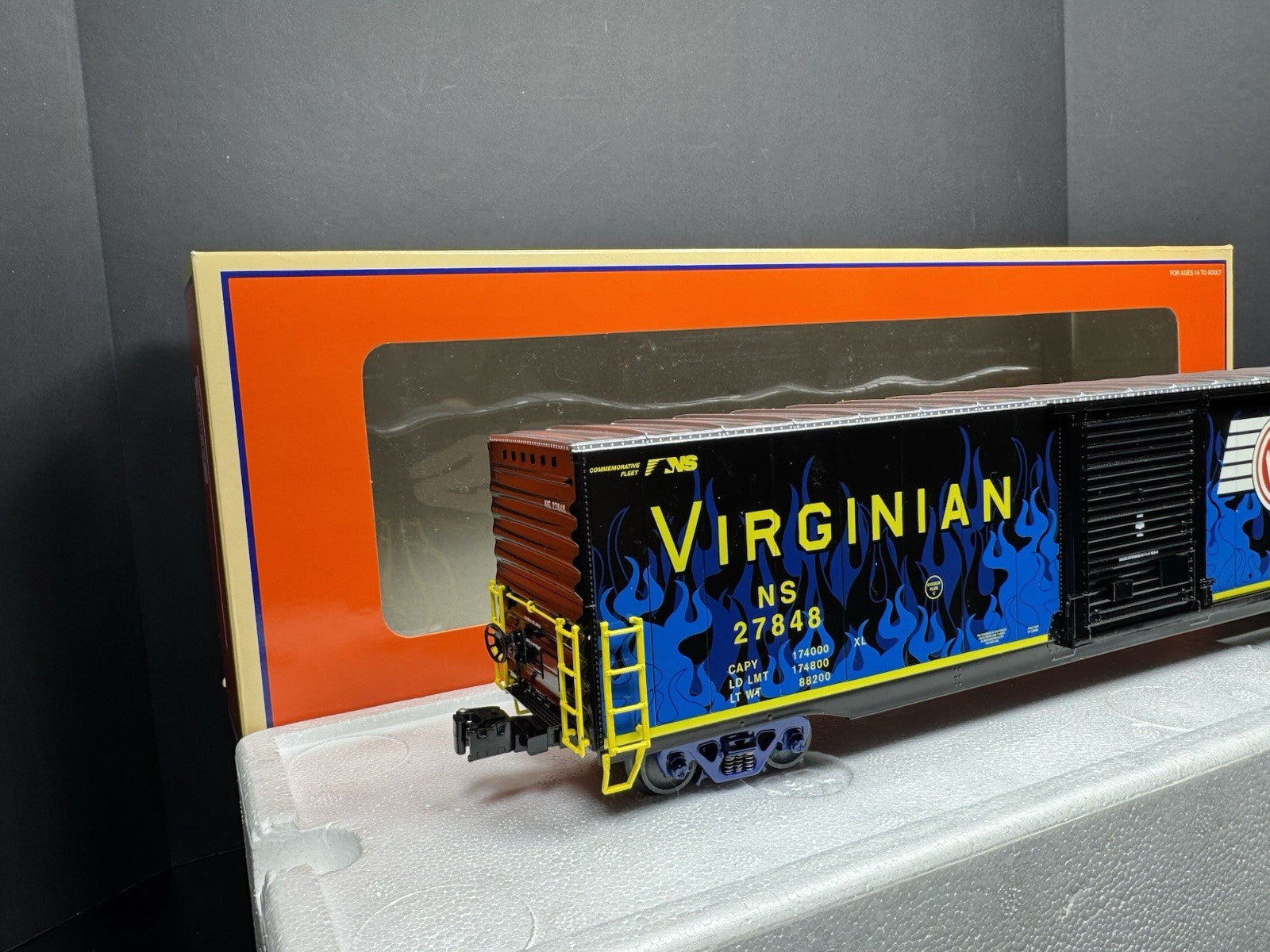 Lionel 6-27848 Norfolk Southern NS heritage Virginian 60' box car #27848 LNIB4