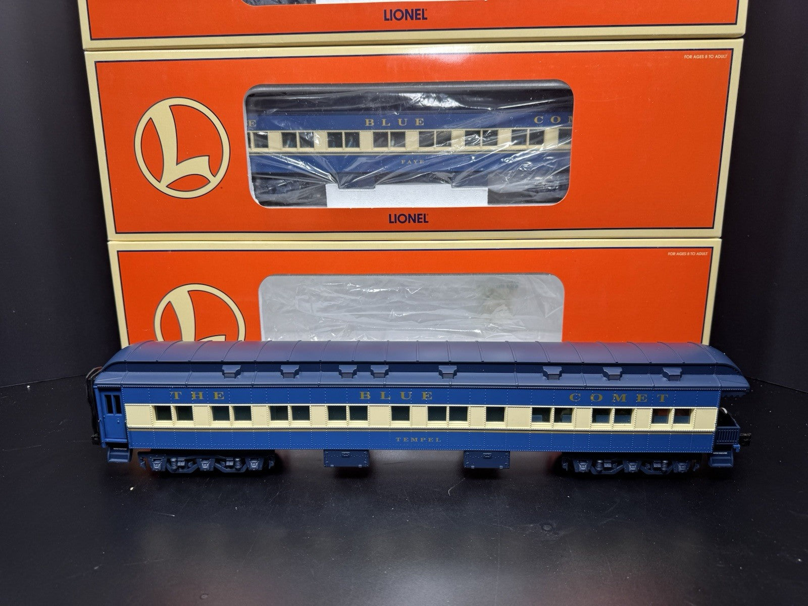 Lionel 6-21787 TMCC Jersey Central CNJ Blue Comet steam passenger set EX16