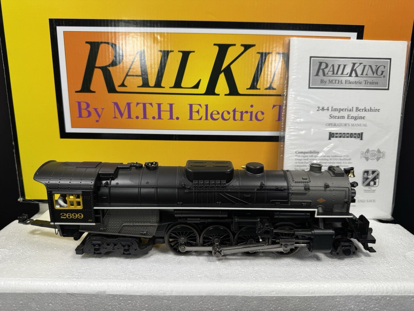 MTH RailKing 30-1764-1 C&O 2-8-4 Berkshire steam engine #2699 PS3 LNIB2