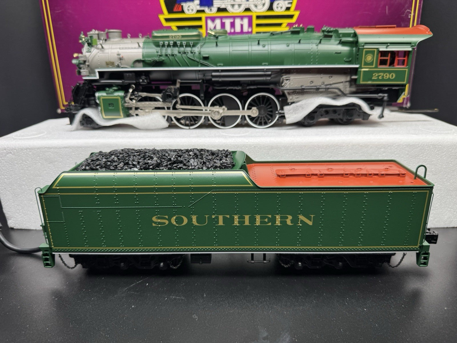 MTH 20-3189-1 Southern 2-8-4 K-4 Kanawha steam engine #2790 PS2 BCR NIB4
