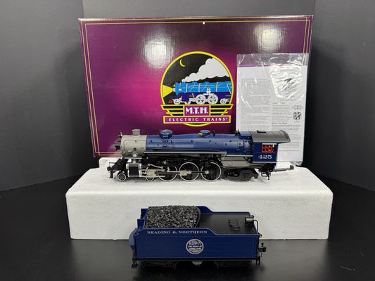 MTH 20-3760-1 Reading & Northern 4-6-2 Heavy Pacific steam engine #425 PS3 LNIB0