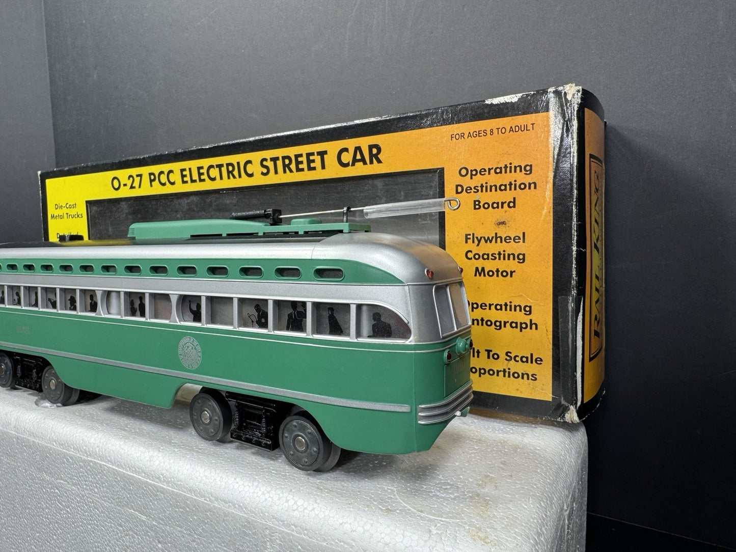 MTH RailKing 30-2544-1 Brooklyn PCC electric street car #1001 PS2 BCR EX3