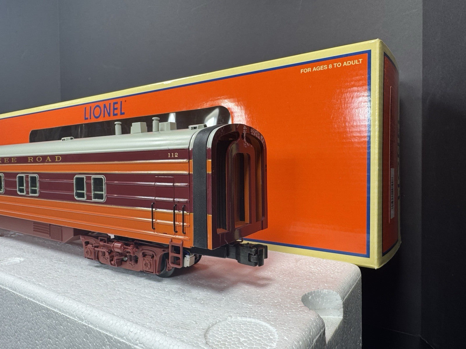 Lionel 6-29199 Milwaukee Road Hiawatha 18" aluminum StationSounds diner car LNIB4