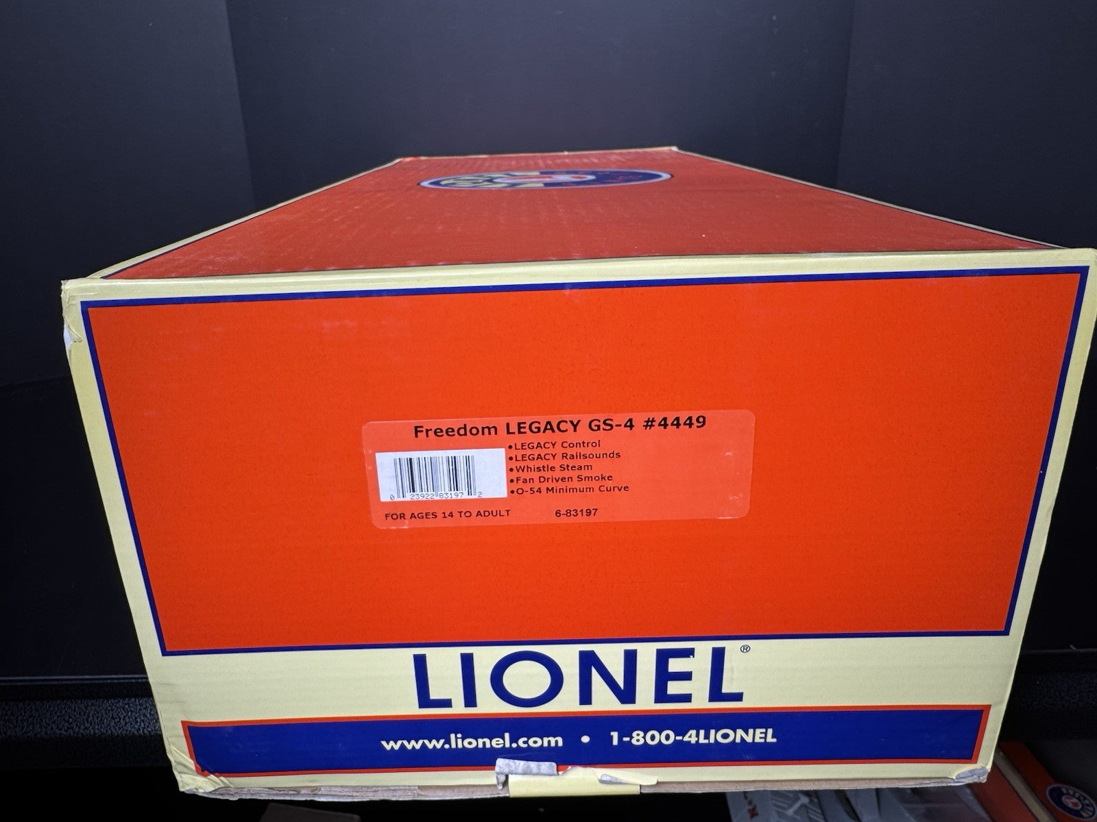 Lionel LEGACY 6-83197 American Freedom Train GS-4 steam engine #4449 LNIB HTF17