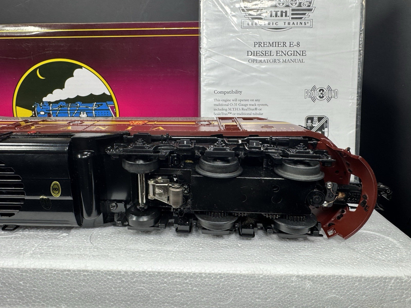 MTH 20212551 Pennsylvania PRR E8 diesel engine #5809 PS3 EX13