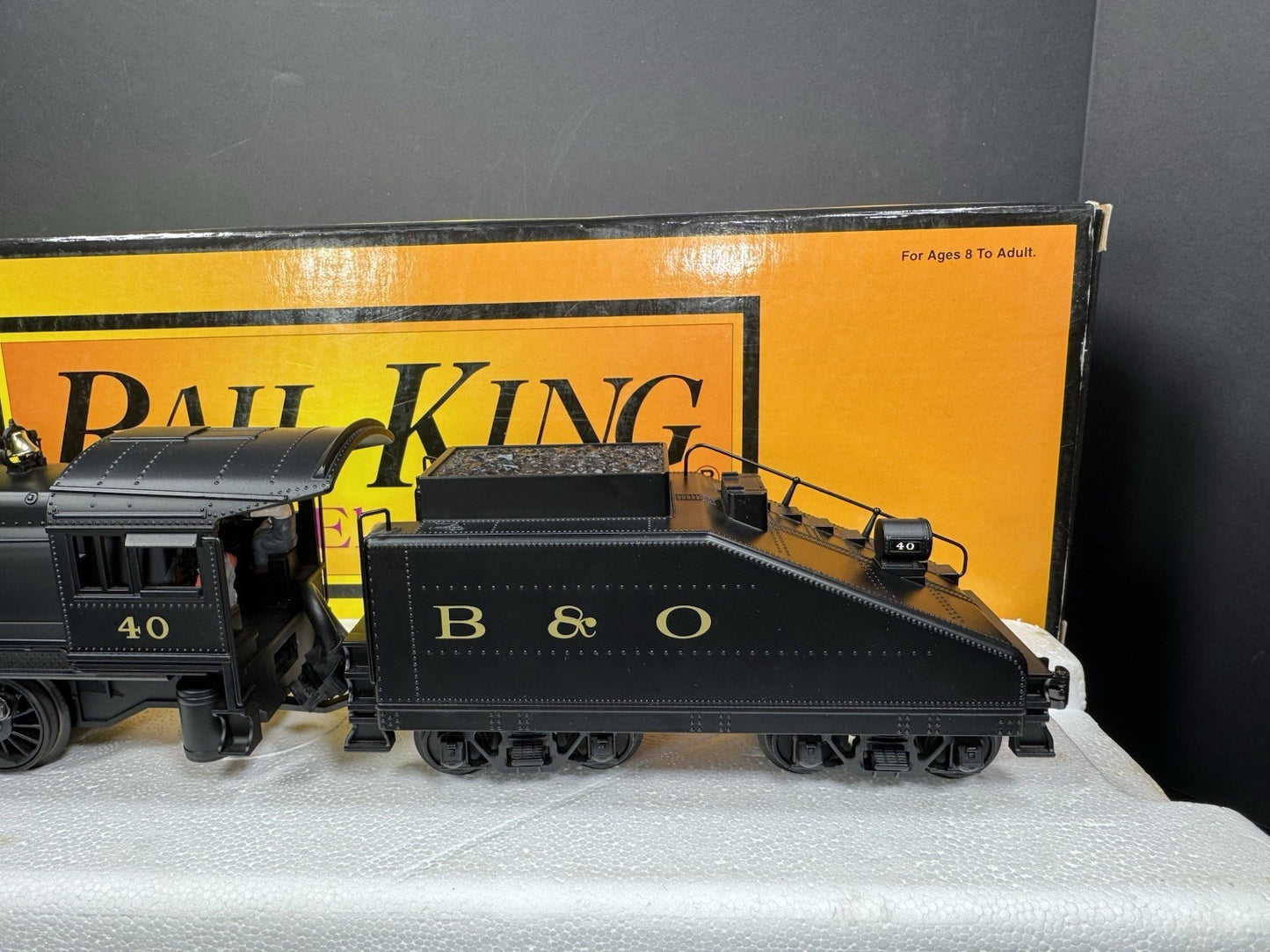 MTH RailKing 30-1346-1 Baltimore & Ohio B&O B-6 steam engine #40 PS2 BCR LNIB8