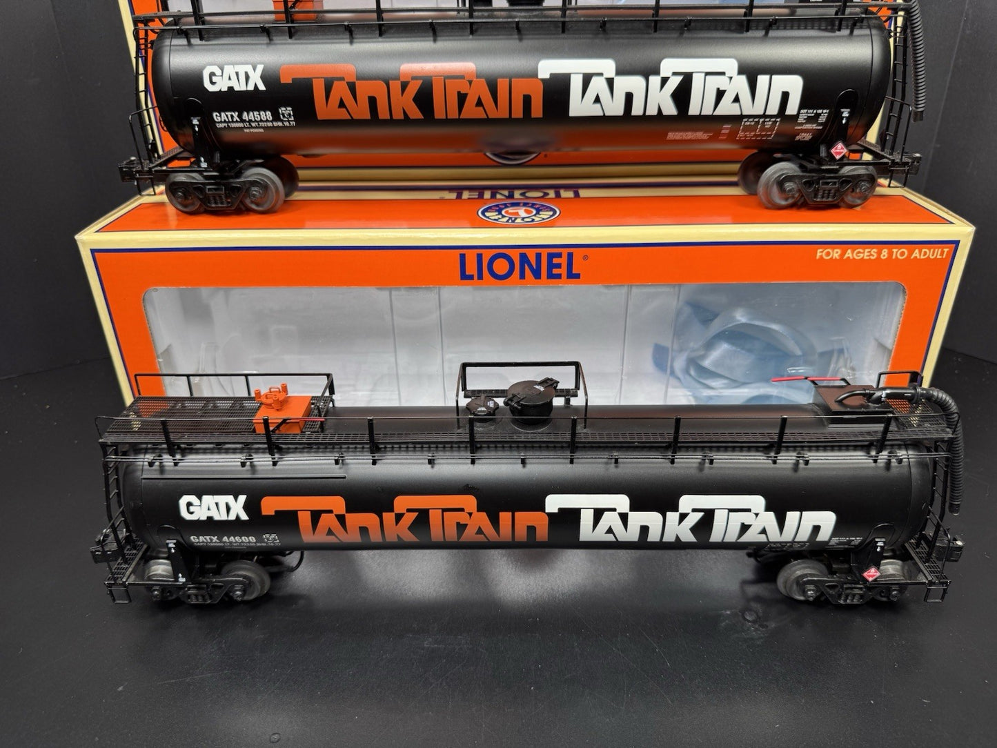 Lionel 6-19639 GATX Tank Train tanker car 3-pack EX7