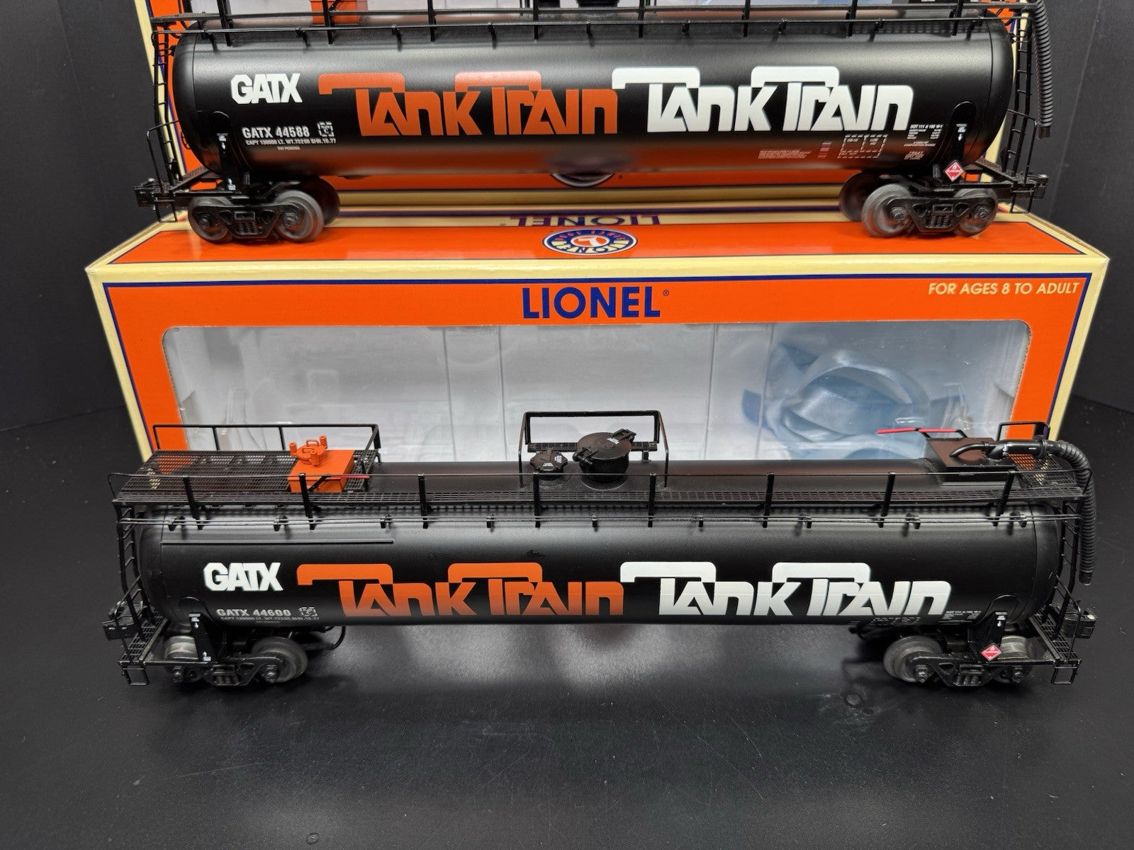 Lionel 6-19639 GATX Tank Train tanker car 3-pack EX7