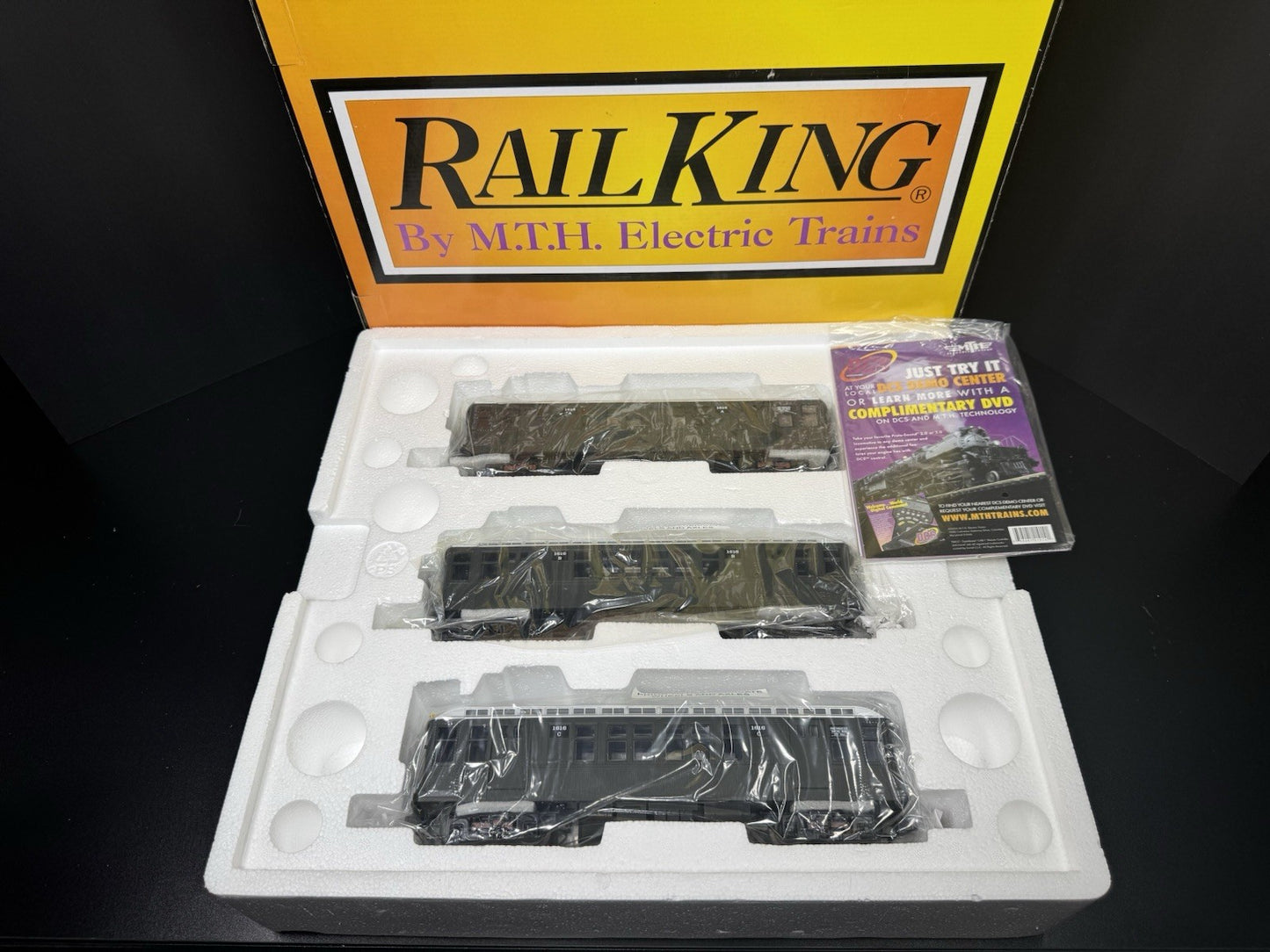 MTH 30-2759-3 New York Transit NYT Q-type green nonpowered subway 3-car set LNIB0
