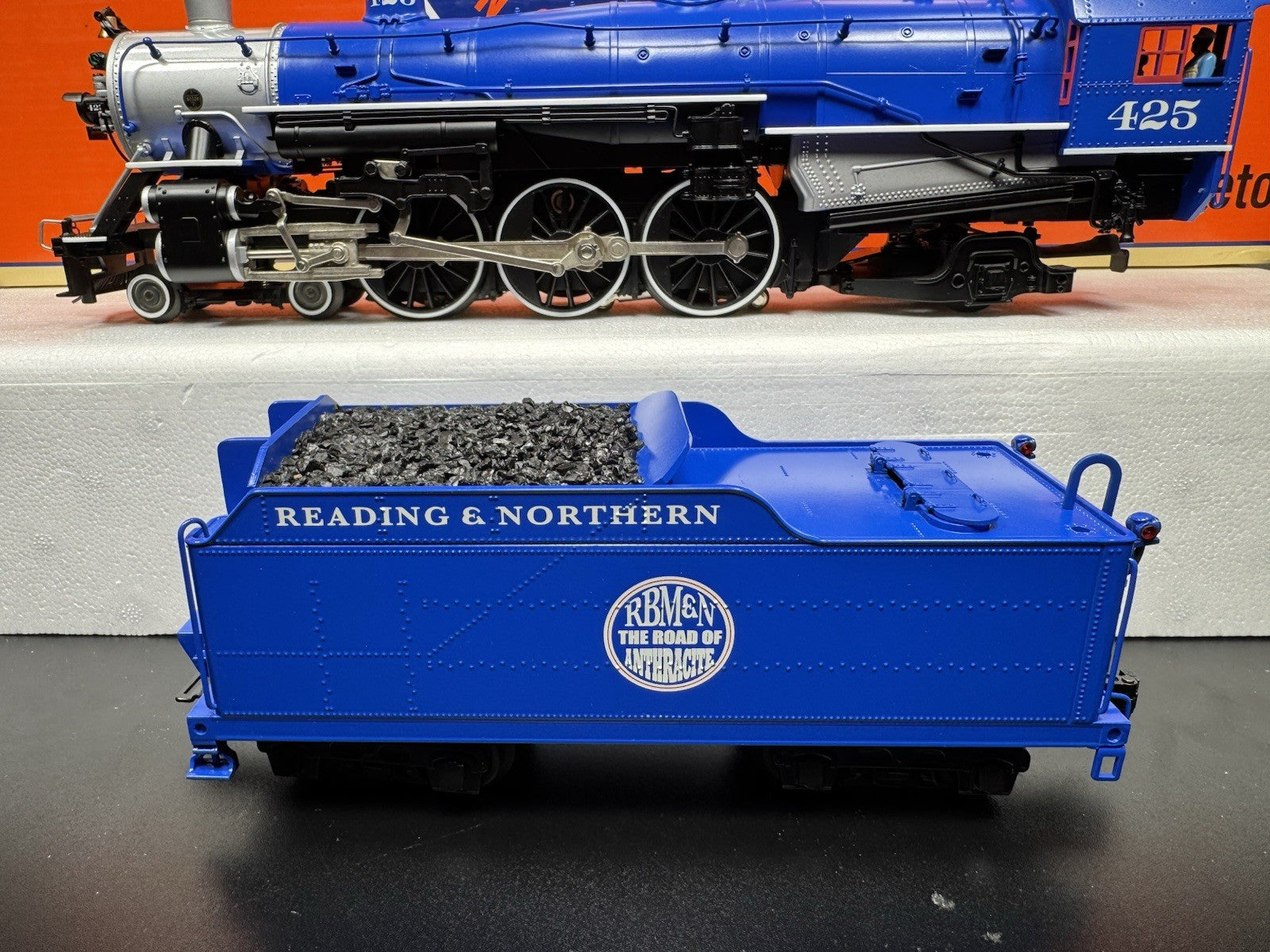 Lionel LEGACY 6-85172 Reading & Northern USRA Pacific steam engine #425 LNIB5