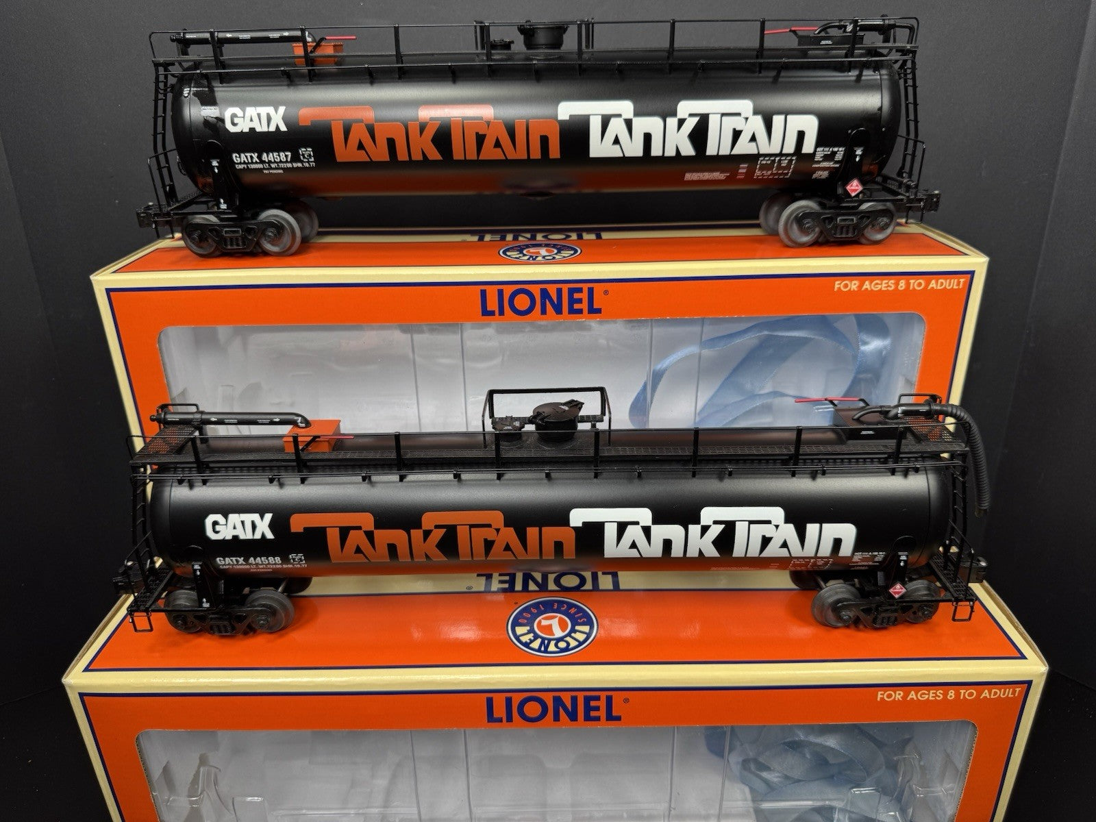 Lionel 6-19639 GATX Tank Train tanker car 3-pack EX6