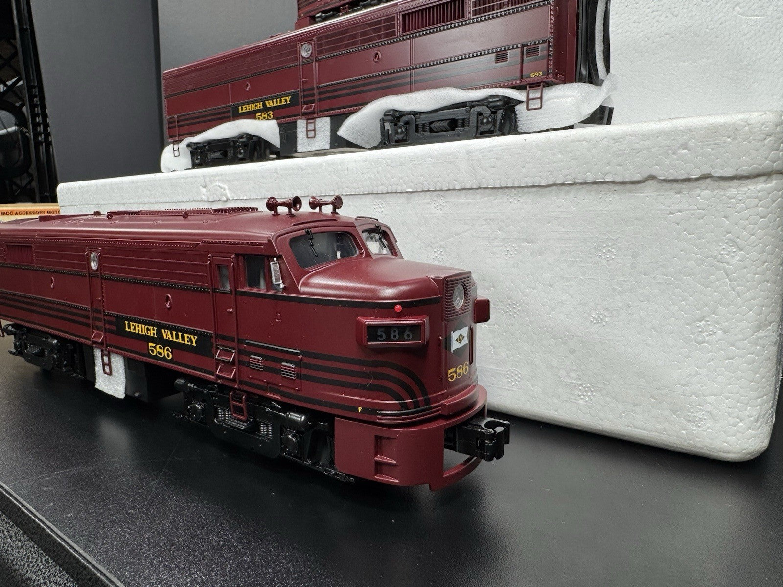 MTH 20-2241-1 Lehigh Valley LV FA-2 diesel engine ABA set PS 2.0 BCR NIB5