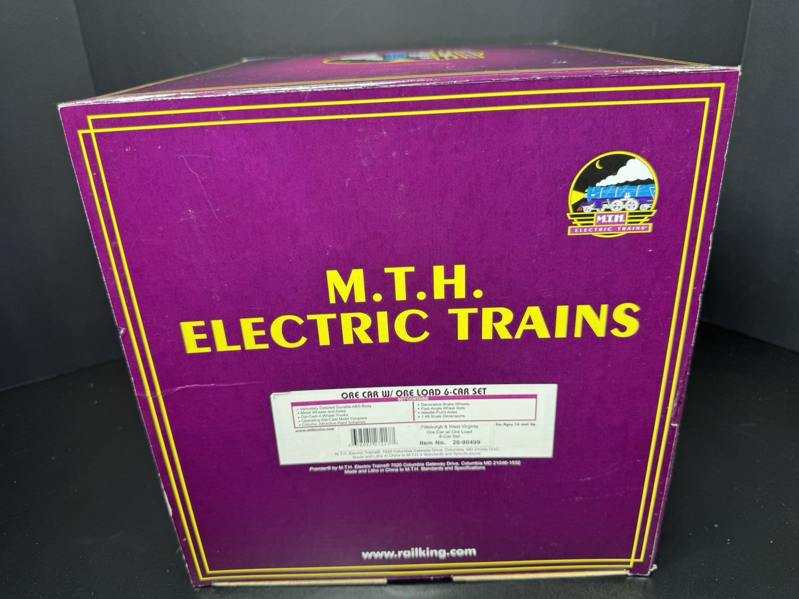 MTH 20-90499 Pittsburgh & West Virginia P&WV ore car 6-pack EX9