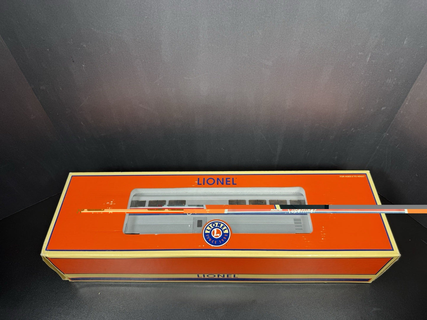 Lionel 6-15396 Amtrak Superliner 18" aluminum StationSounds diner car LNIB14