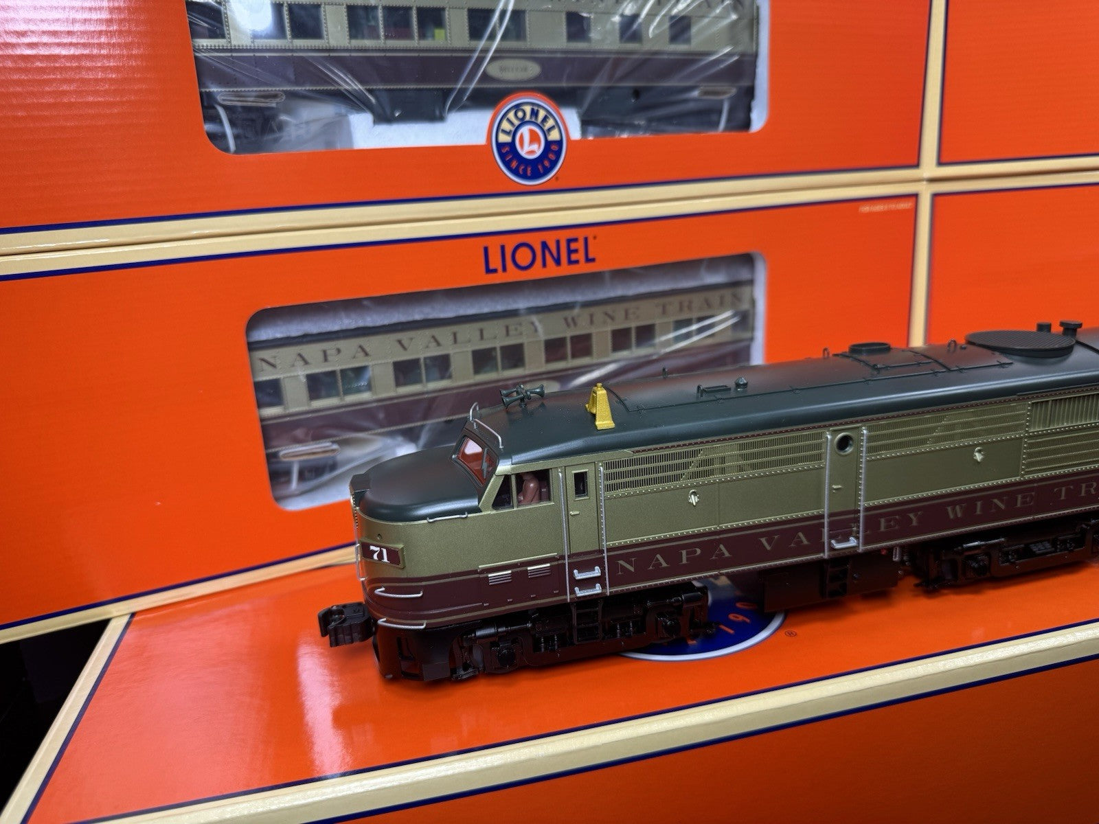 Lionel 6-31737 TMCC Napa Valley Wine Train Alco passenger set LNIB VHTF2