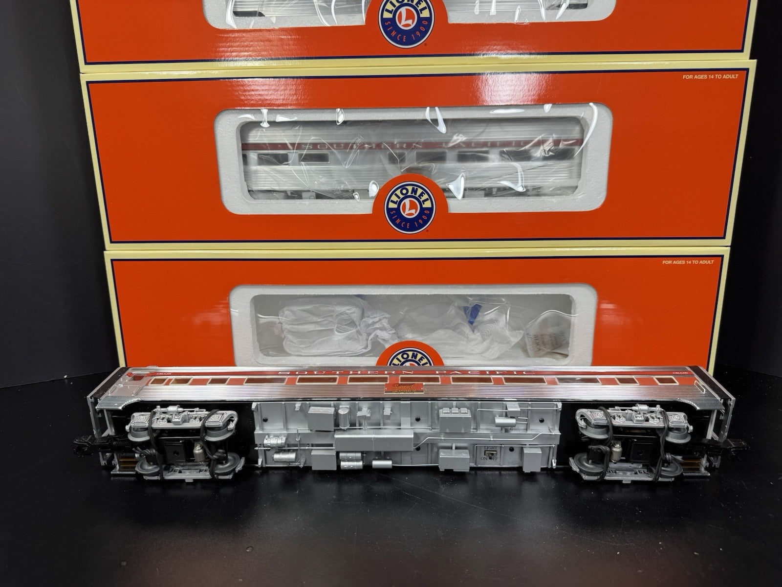 Lionel 6-20005 Southern Pacific Sunset Limited 18" aluminum passenger set NIB10