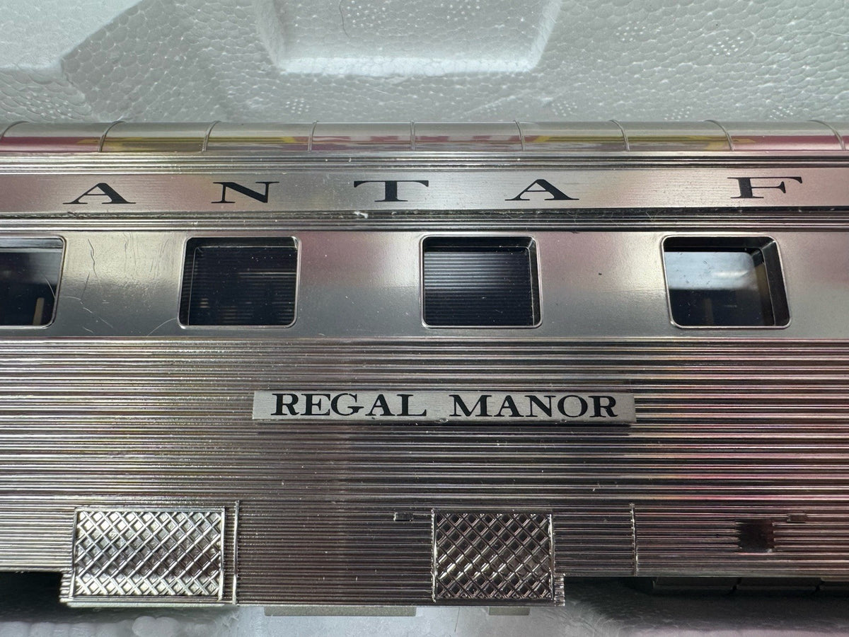 MTH 20-64116 Santa Fe plated 70' streamlined sleeper diner 2-car set LNIB3