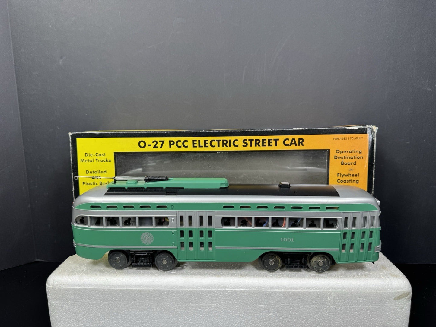 MTH RailKing 30-2544-1 Brooklyn PCC electric street car #1001 PS2 BCR EX4