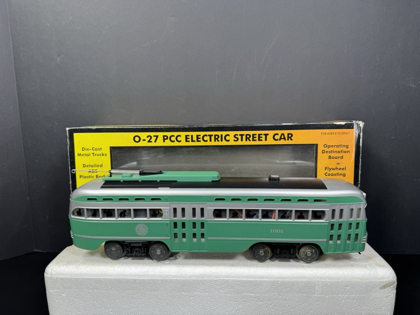 MTH RailKing 30-2544-1 Brooklyn PCC electric street car #1001 PS2 BCR EX4