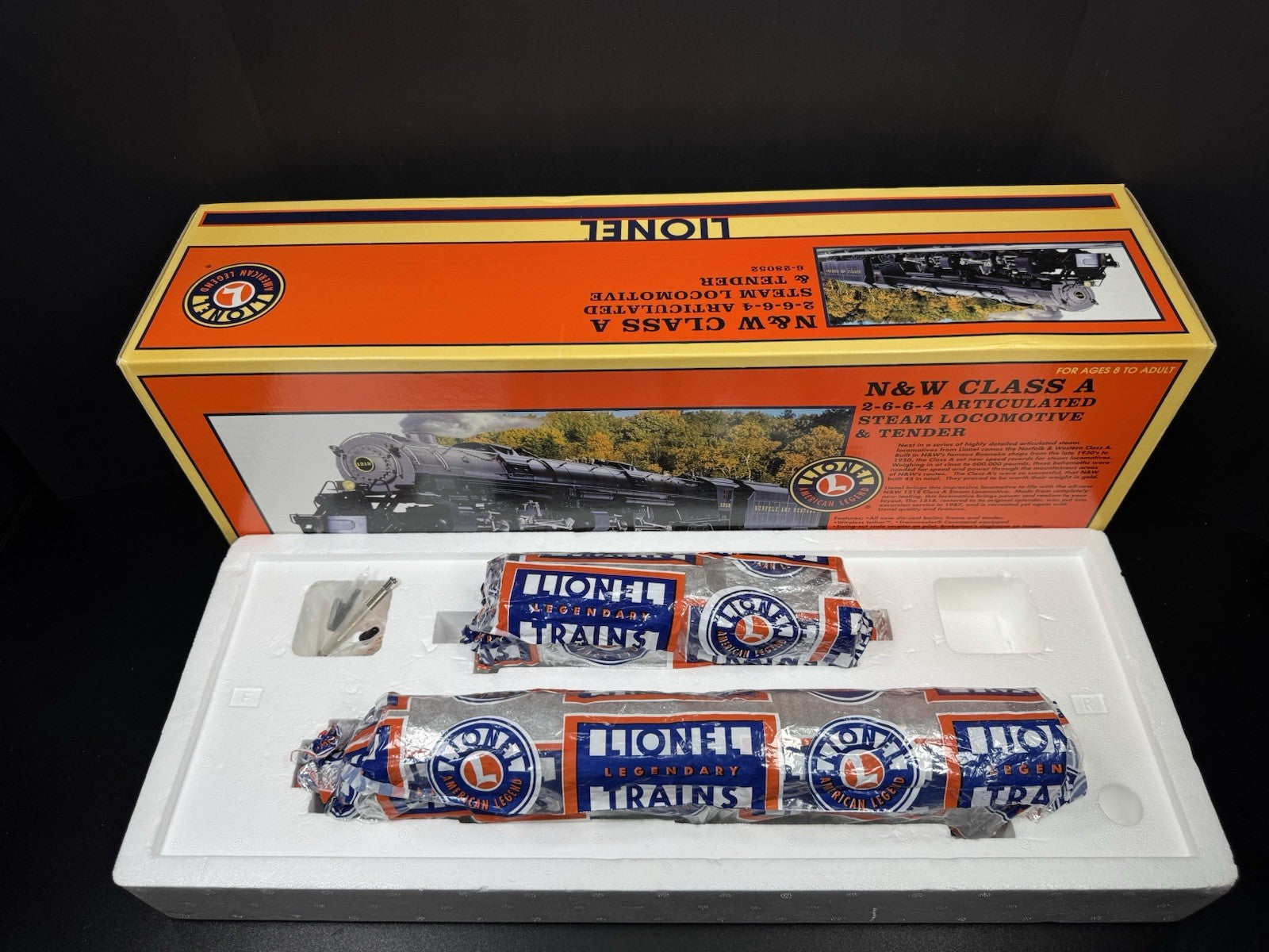 Lionel 6-28052 TMCC Norfolk & Western Class A 2-6-6-4 steam engine #1218 EX15