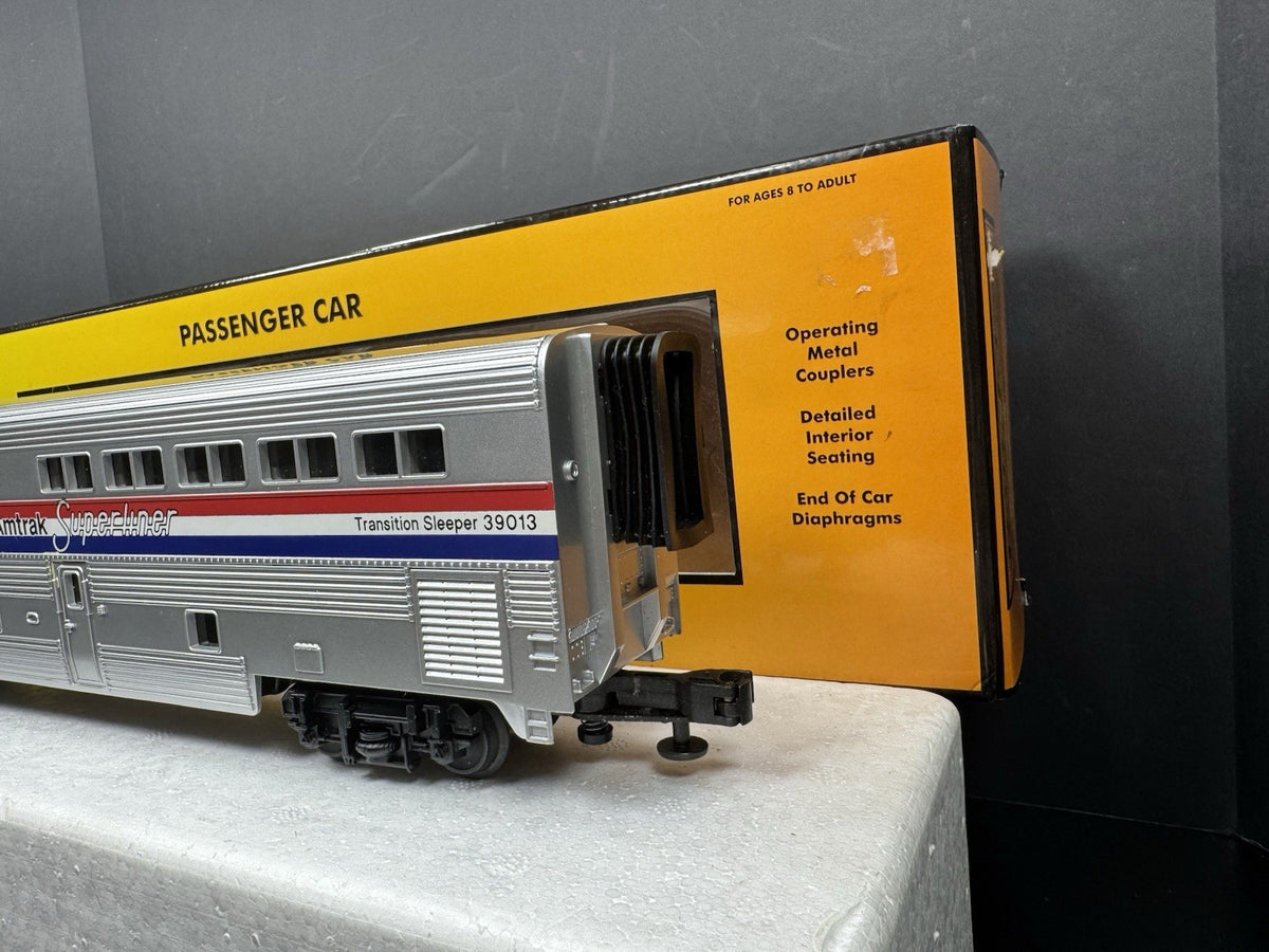 MTH RailKing 30-6503 Amtrak Superliner transitional sleeper car #39013 LNIB3