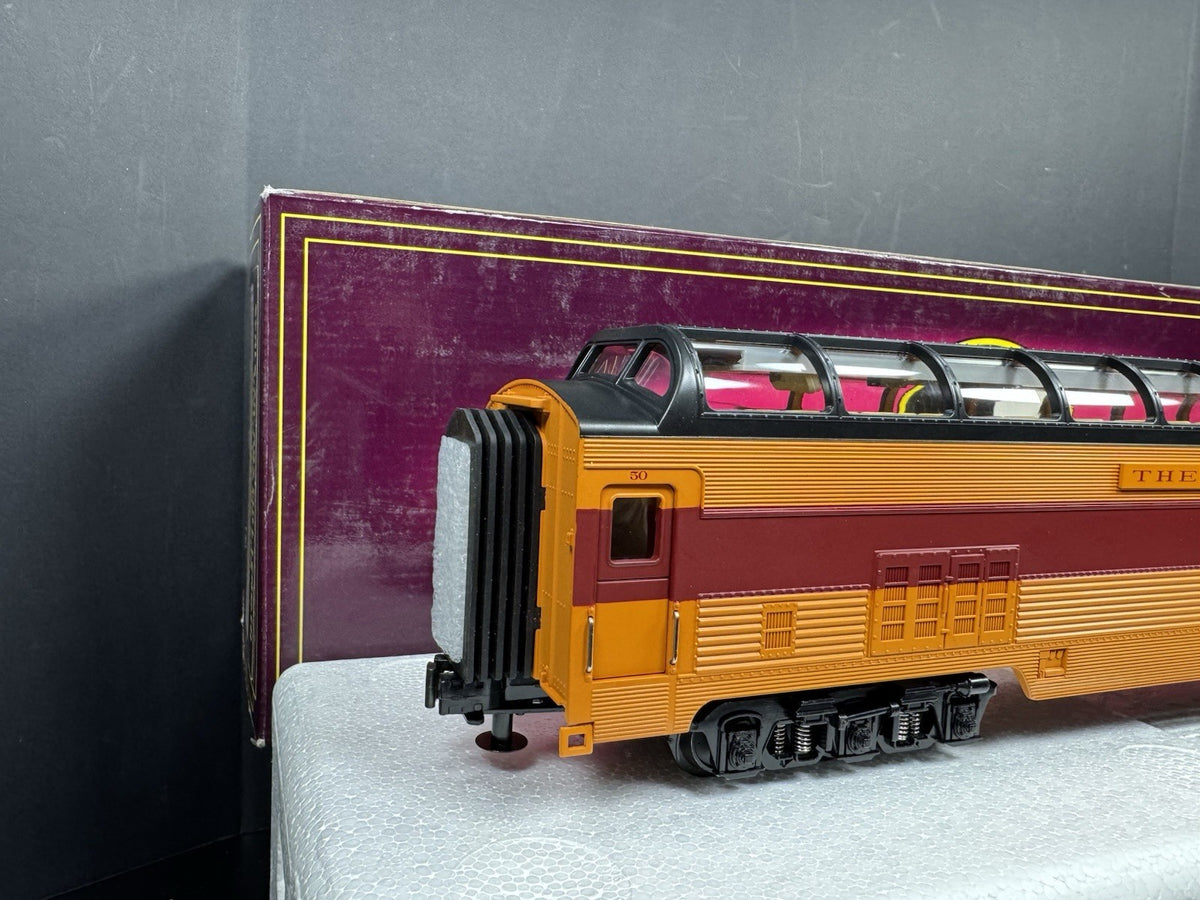 MTH 20-67025 Milwaukee Road 70' full-length vista dome passenger car LNIB1