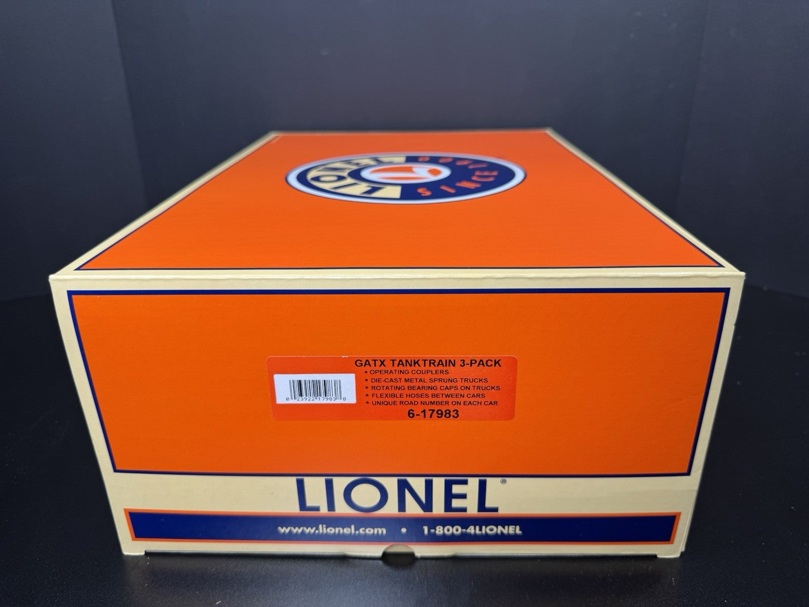 Lionel 6-17983 GATX Tank Train intermediate tanker car 3-pack NIB5